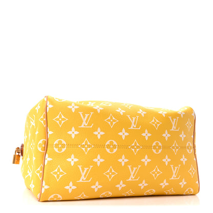 Louis Vuitton Calfskin Monogram Speedy P9 Bandouliere 25 Jaune Mat 5 of 10