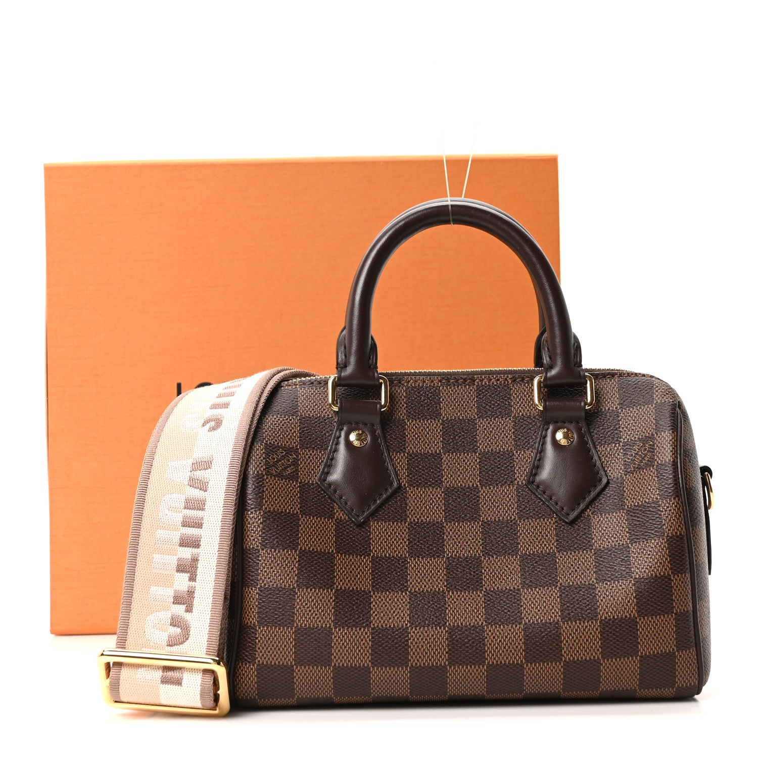 Louis Vuitton Damier Ebene Speedy Bandouliere 20 10 of 10