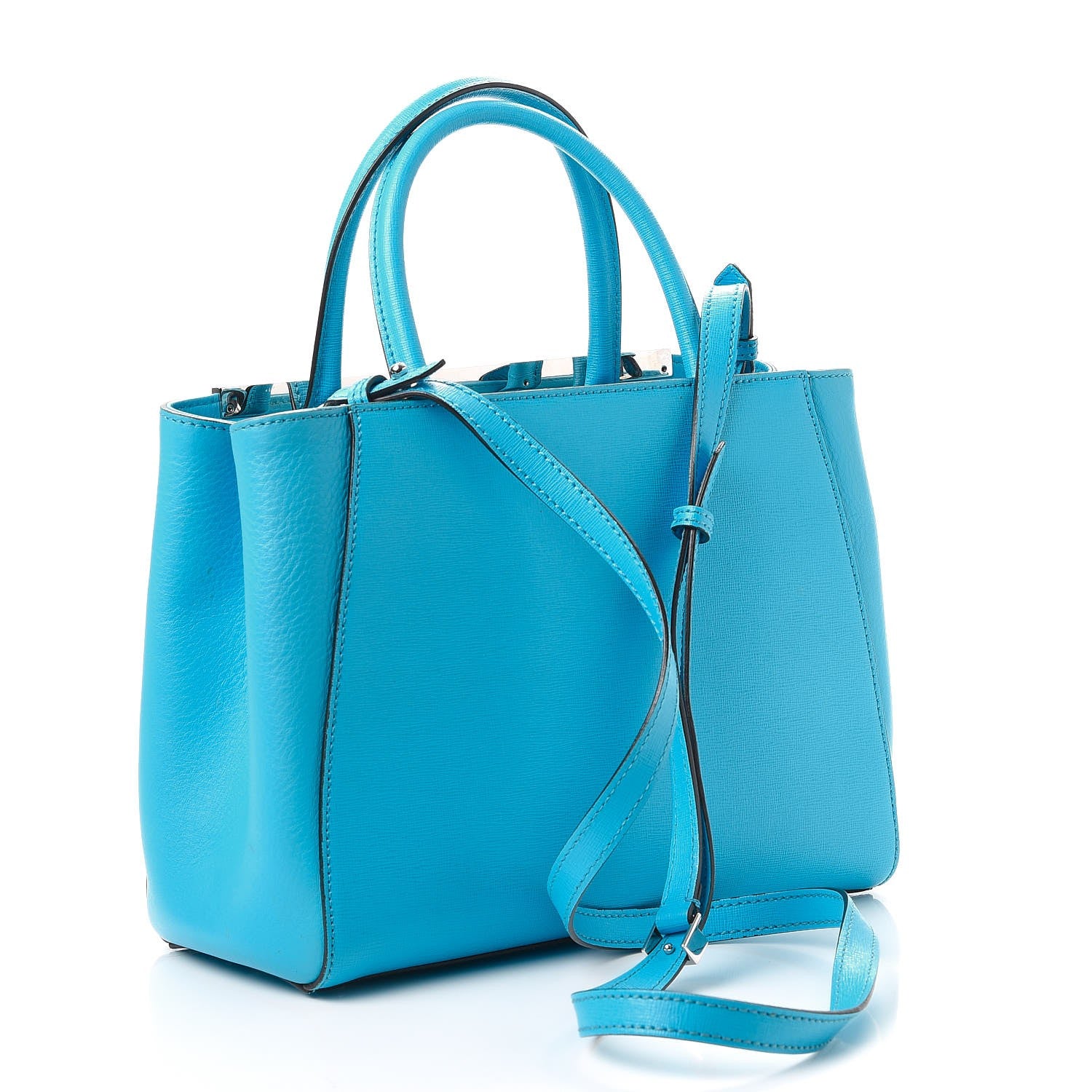 Fendi Vitello Elite Petite 2Jours Tote Maldives 3 of 14