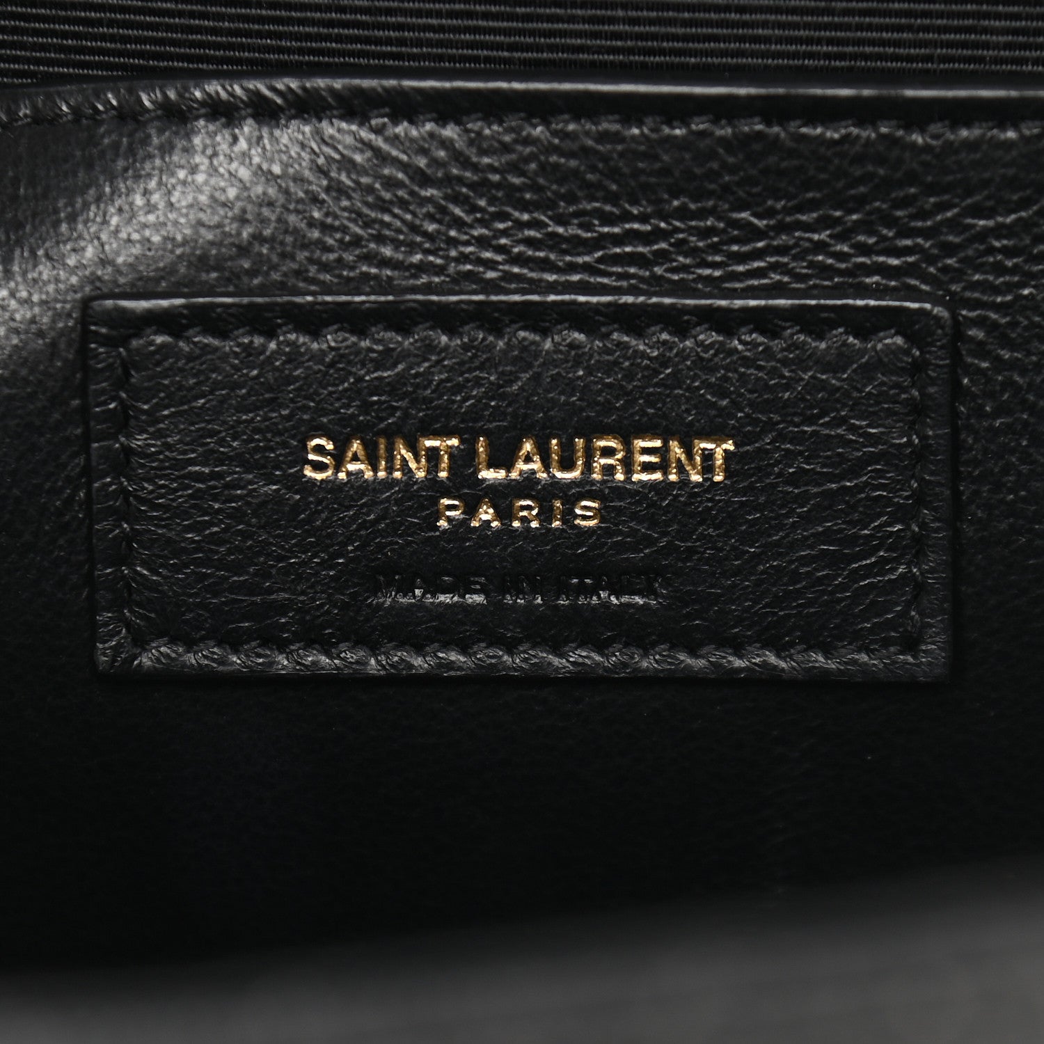 Saint Laurent Grain De Poudre Textured Mixed Matelasse Triquilt Medium Monogram Satchel Black 6 of 10