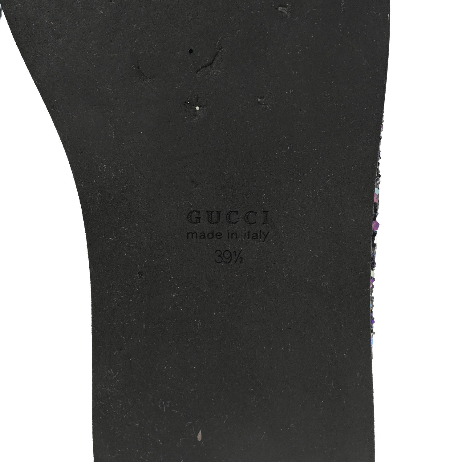 Gucci Glitter Womens Peggy Platform Sneakers 39 Purple 6 of 9