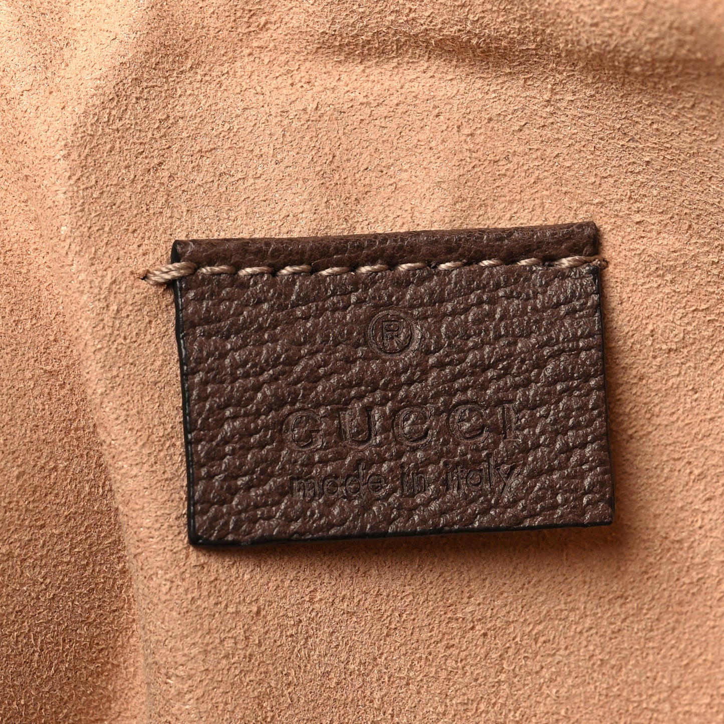 GG Supreme Monogram Large Ophidia Pouch Clutch Brown