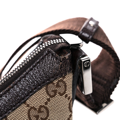 Gucci Monogram Medium Half Moon Hobo Dark Brown 19 of 21