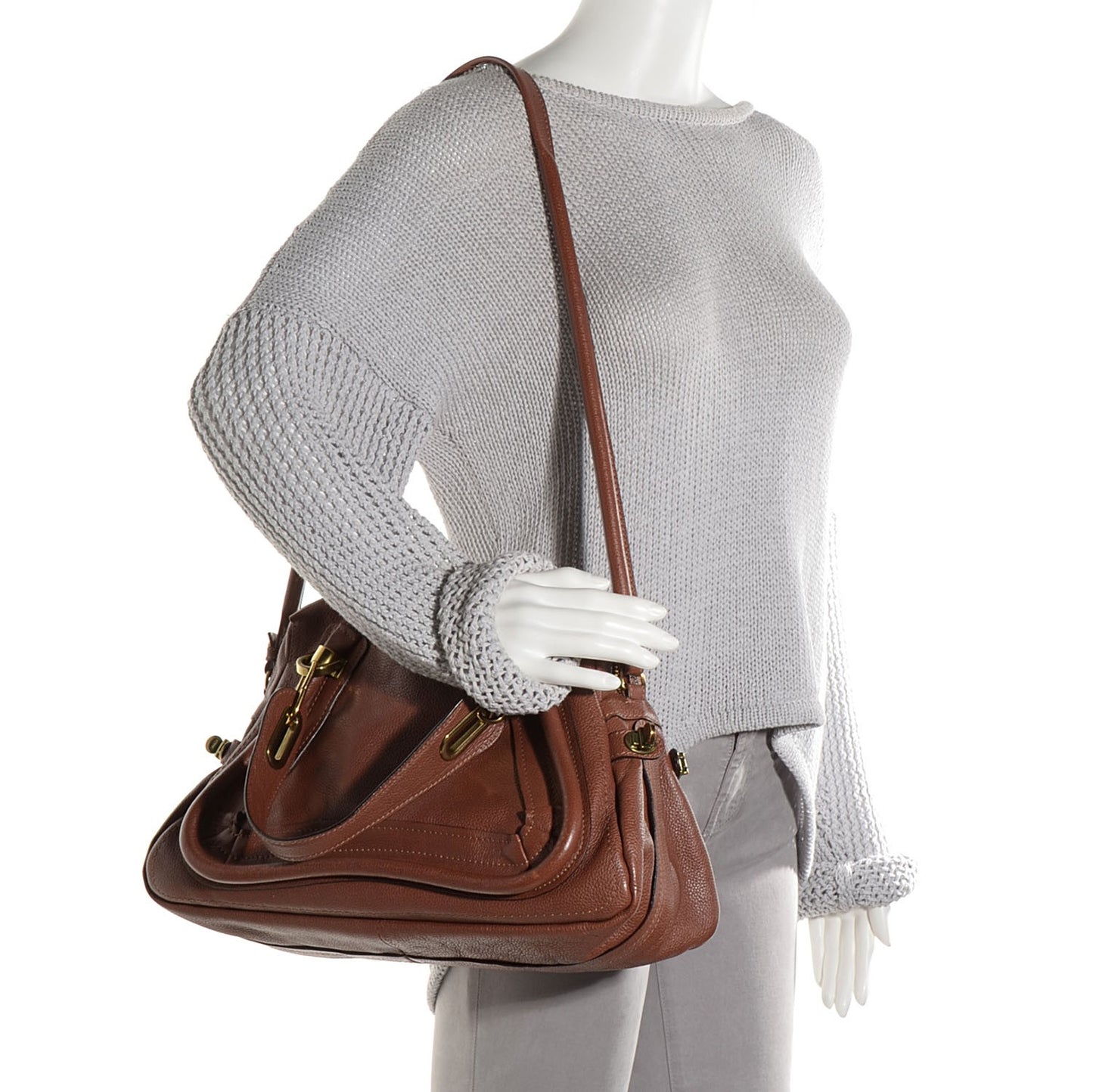 Calfskin Medium Military Paraty Chocolate