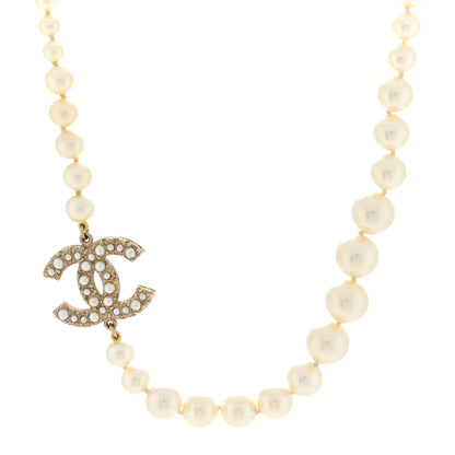 Chanel Pearl CC 100th Anniversary Necklace Light Gold 1 of 3