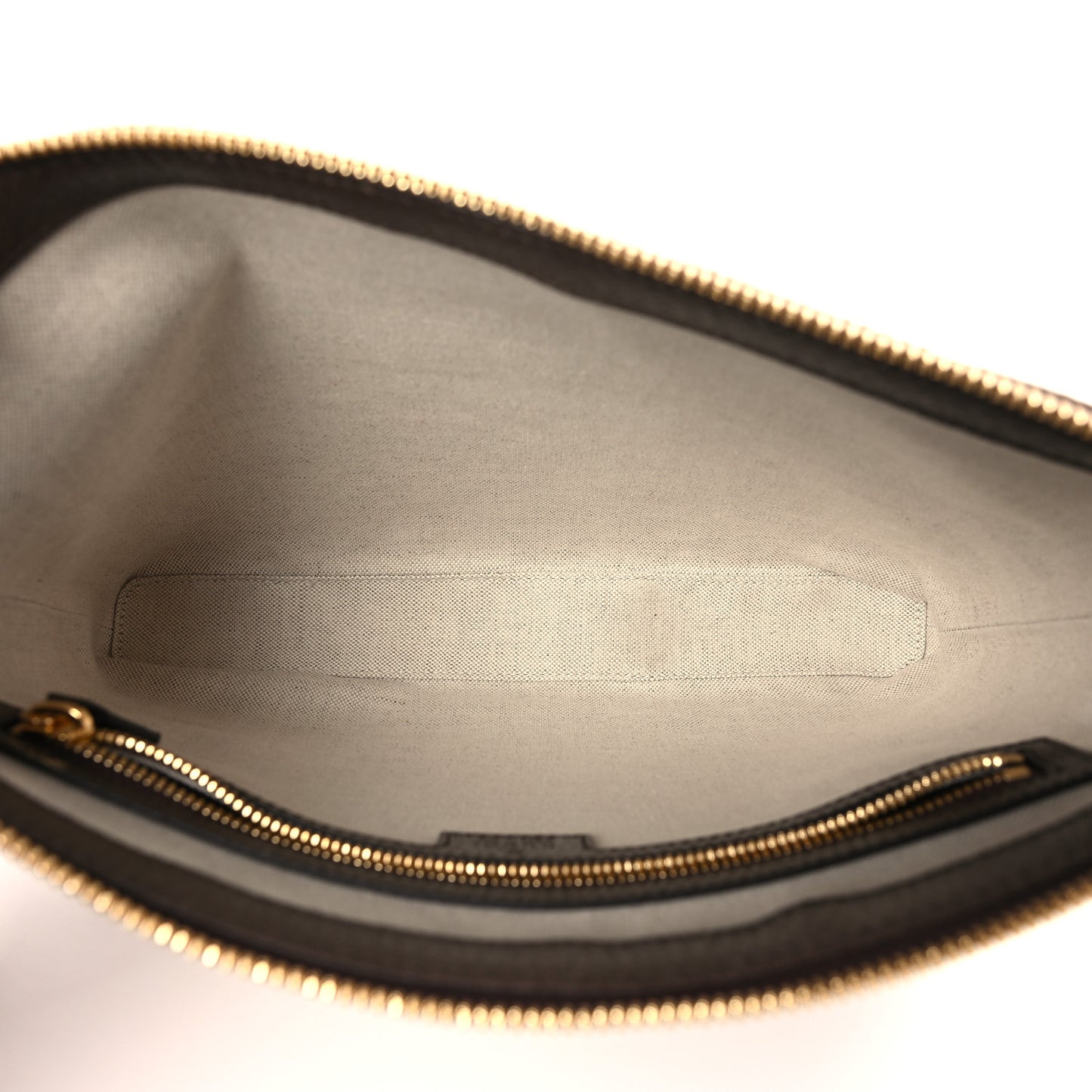 Monogram Jumbo GG Textured Dollar Calfskin Web Wristlet Messenger Bag Camel Ebony New Acero