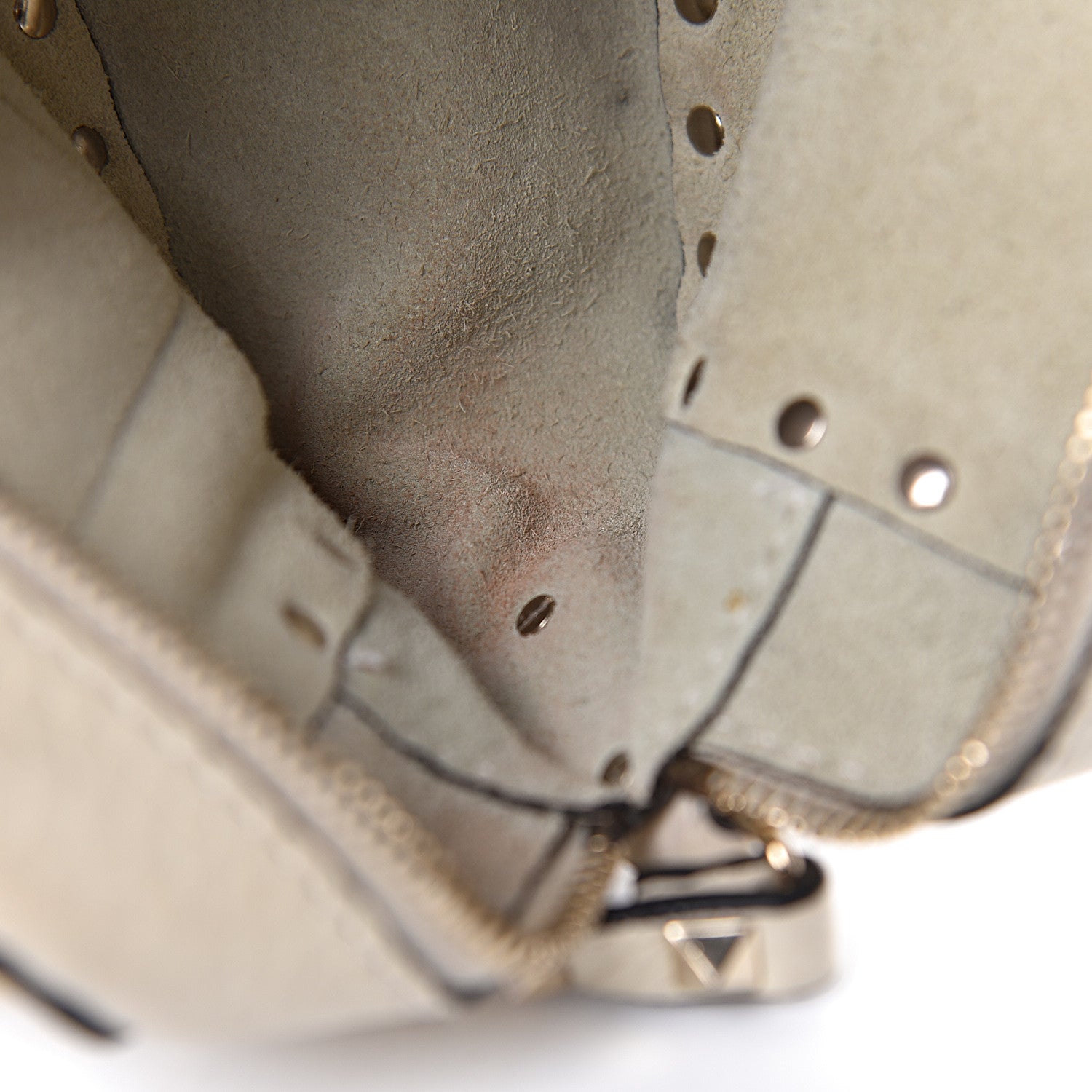 Valentino Garavani Grained Calfskin Rockstud Camera Crossbody Bag Ivory 7 of 13
