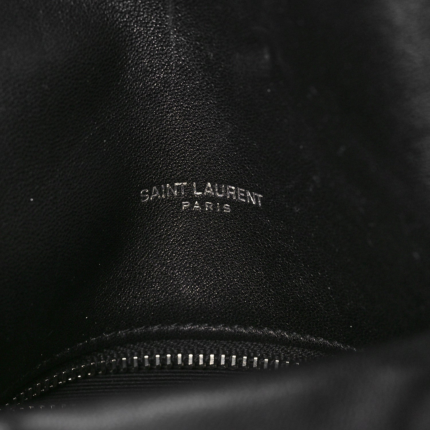 Saint Laurent Lambskin Quilted Small Loulou Puffer Monogram Chain Satchel Black 7 of 10