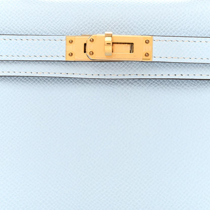 Hermes Epsom Mini Kelly Sellier 20 Bleu Brume 8 of 10