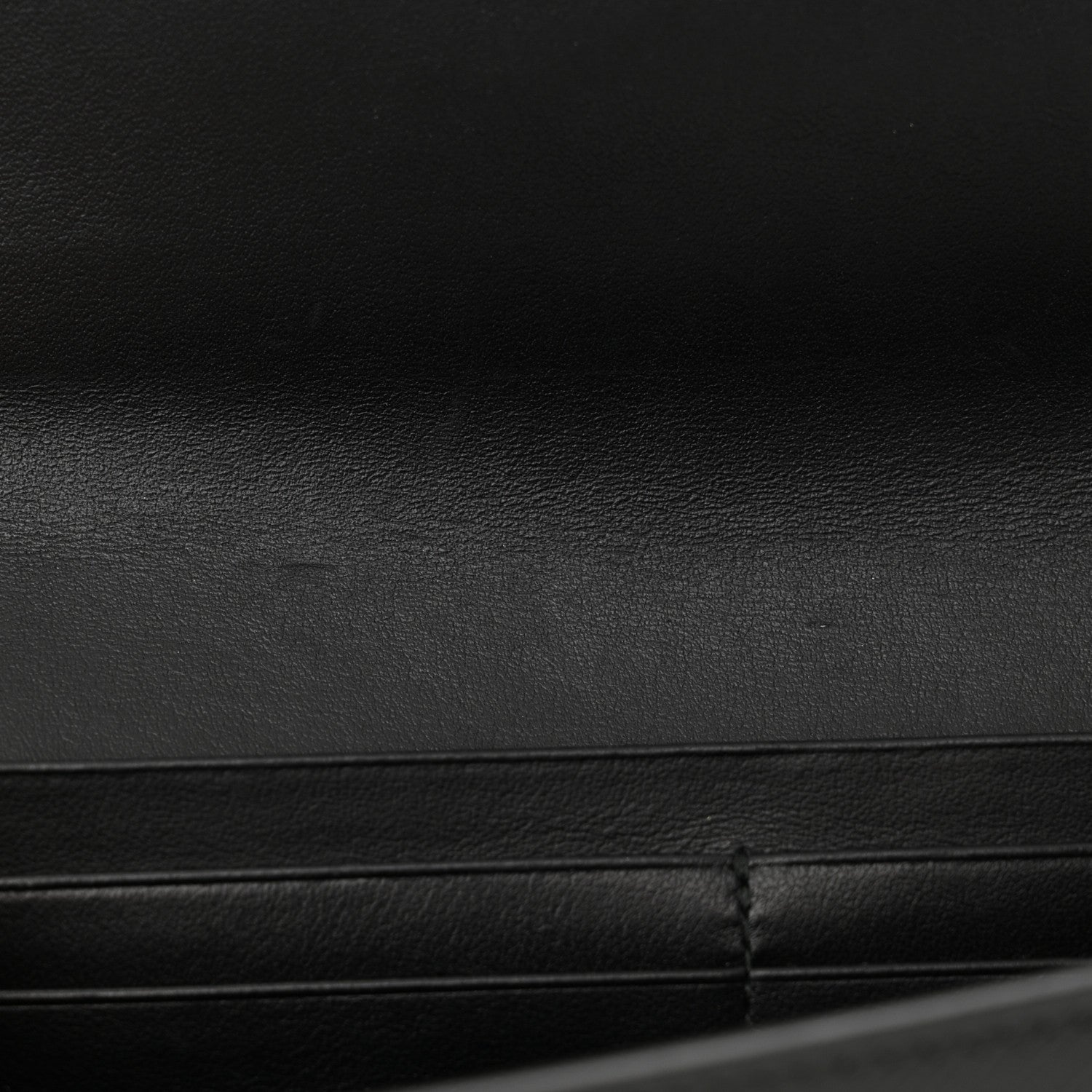 Prada Saffiano Vernice Triangle Chain Wallet Black 11 of 11