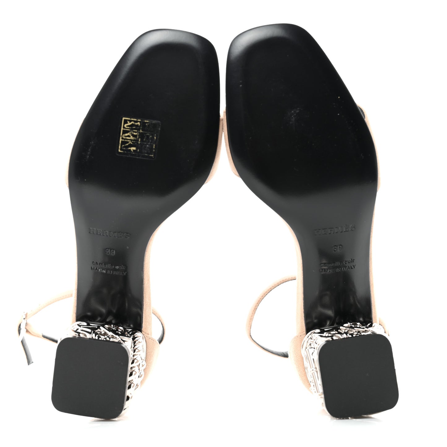 Suede Goatskin Glam 60 Sandals 39 Beige Nude