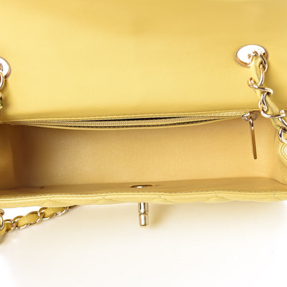 Chanel Lambskin Quilted Mini Rectangular Flap Yellow 5 of 11