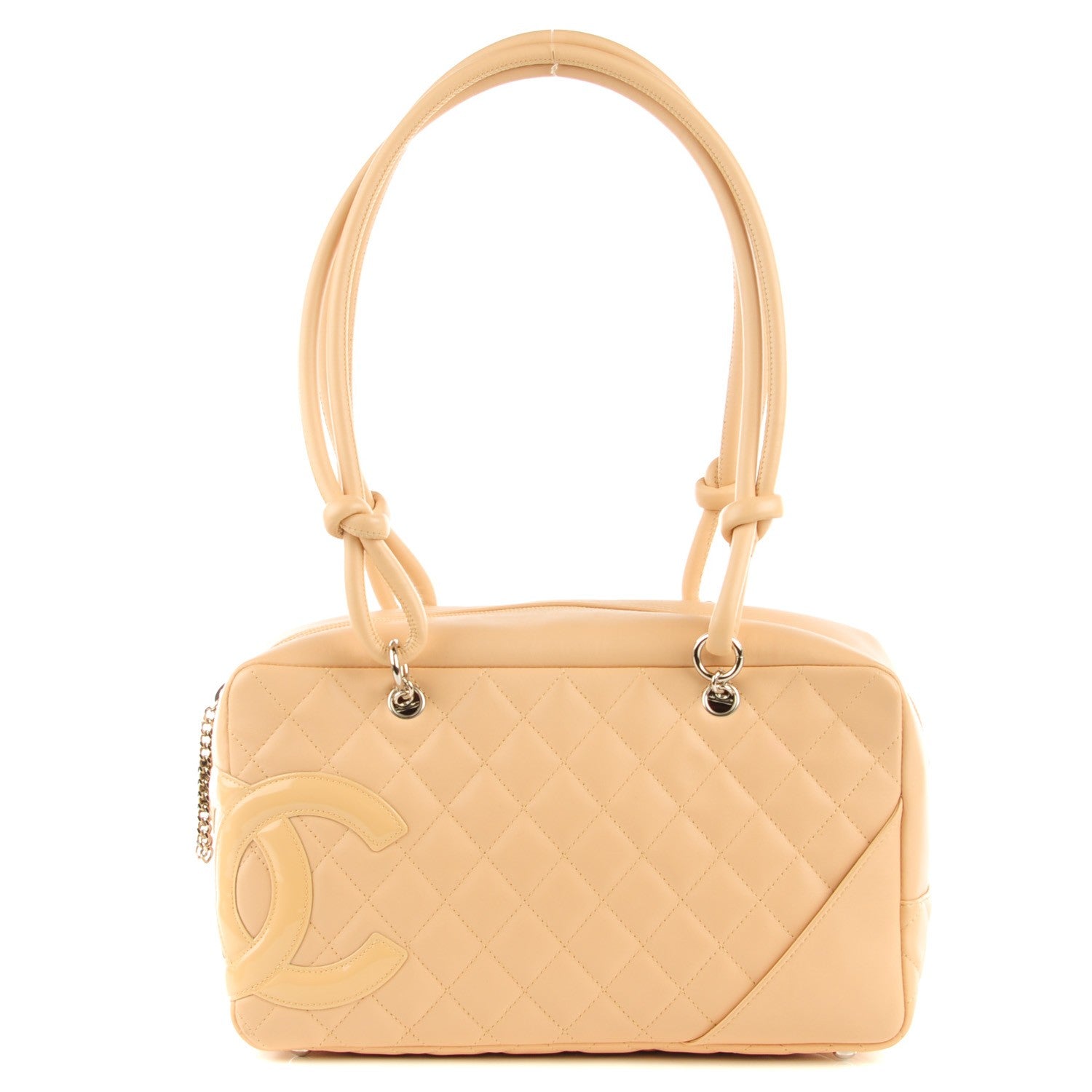 Chanel Calfskin Quilted Cambon Quilted Large Bowler Beige 1 of 7