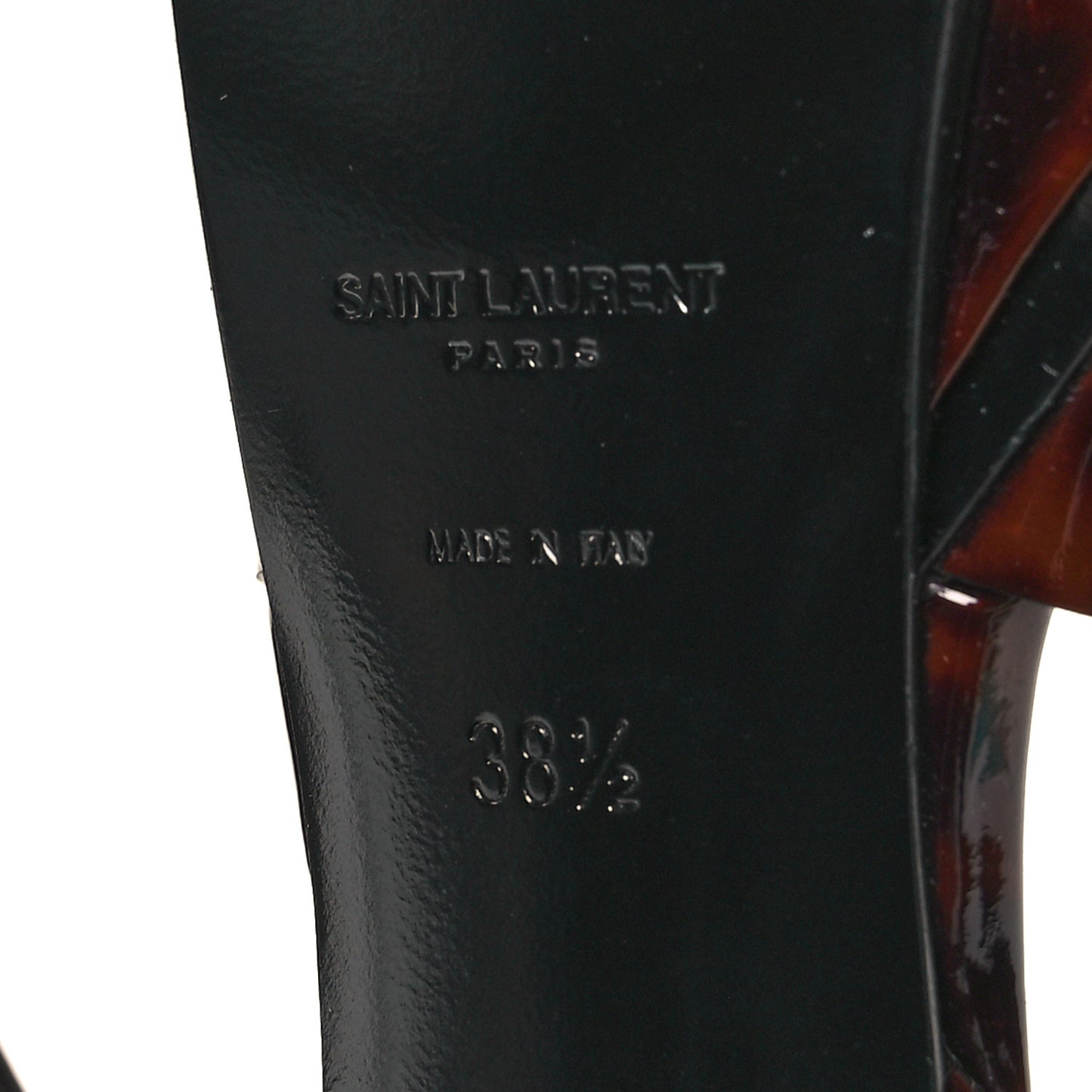 Patent Tribute 105 Platform Sandals 38.5 Tortoiseshell