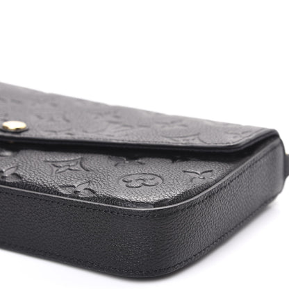 Louis Vuitton Empreinte Pochette Felicie Chain Wallet Black 8 of 8