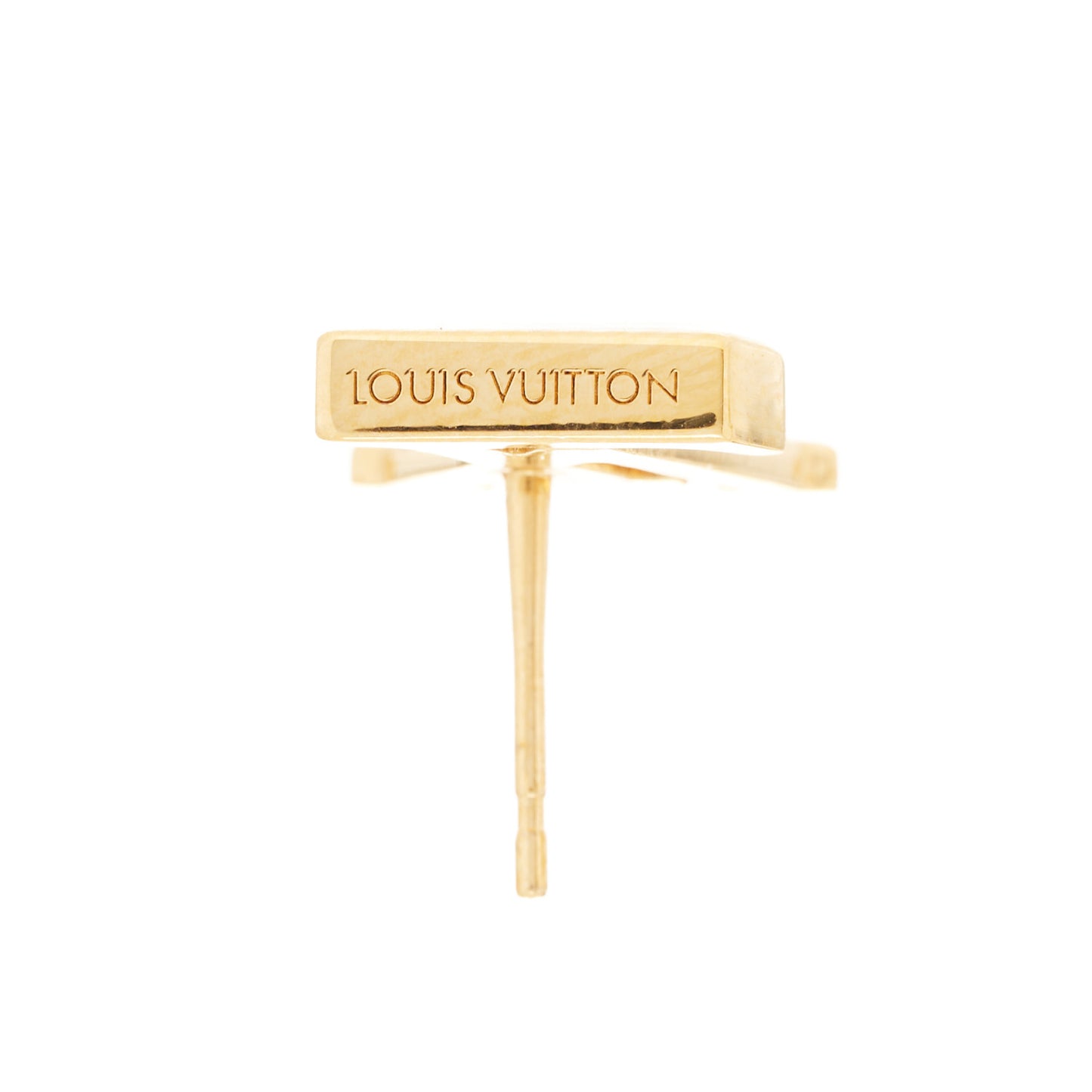 Metal LV Iconic Earrings Gold