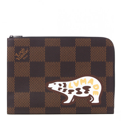 Louis Vuitton X NIGO Giant Damier Ebene Bear Pochette Jour GM 1 of 8