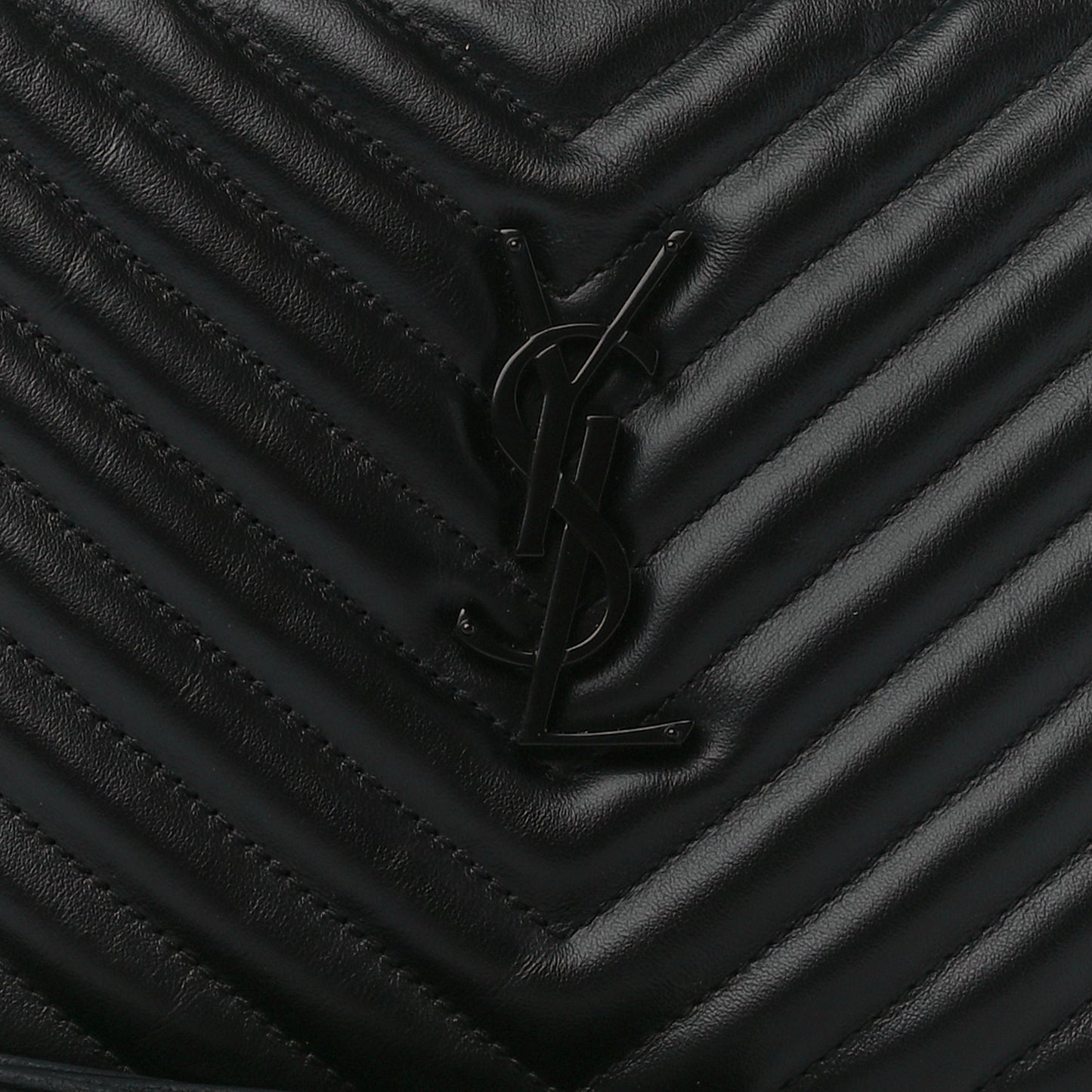 Calfskin Matelasse Monogram Monochrome Lou Camera Bag Black