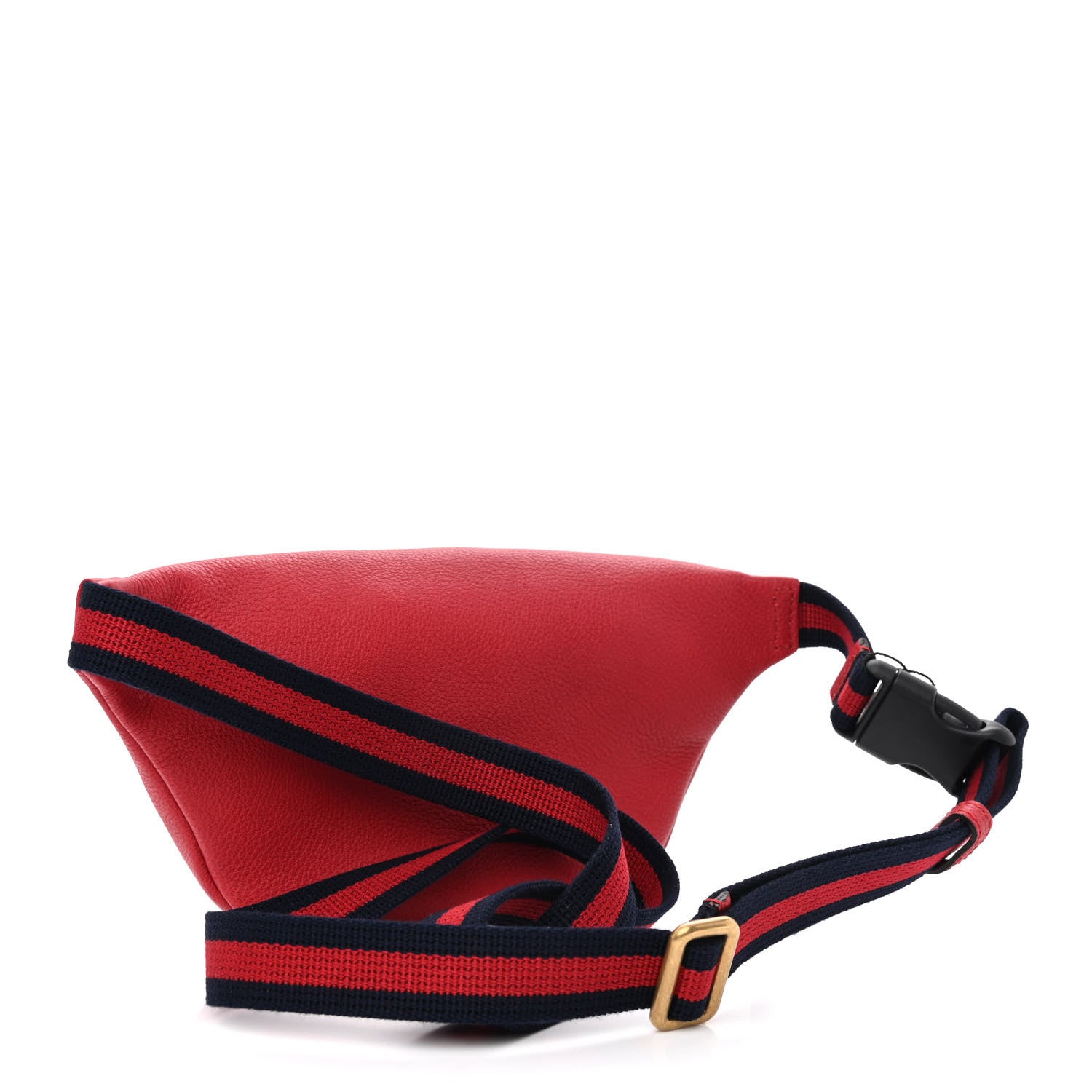 Gucci Grained Calfskin Small Logo Belt Bag Hibiscus Red 2 of 9
