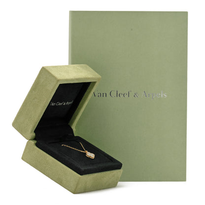 Van Cleef & Arpels 18K Yellow Gold Mother of Pearl Sweet Alhambra Pendant Necklace 6 of 6