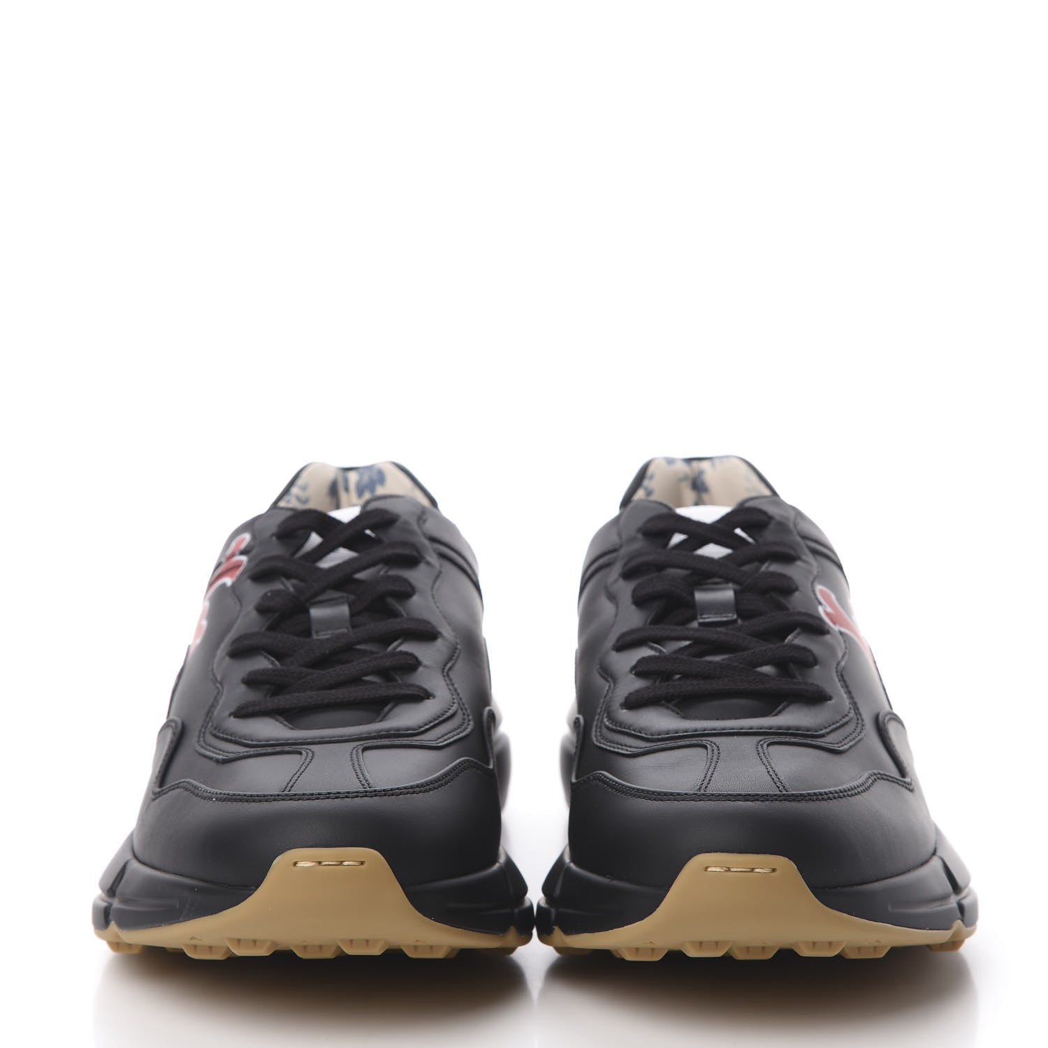 Gucci X MLB Calfskin LA Dodgers Mens Rhyton Sneakers 9 Black 2 of 9