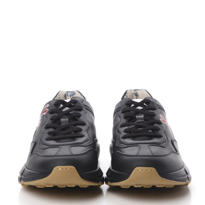 Gucci X MLB Calfskin LA Dodgers Mens Rhyton Sneakers 9 Black 2 of 9
