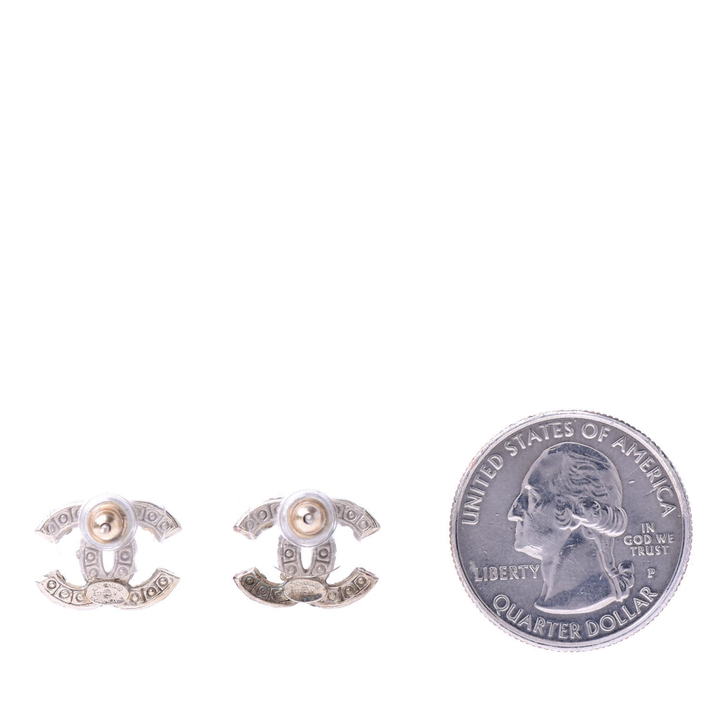 Pearl CC Earrings Light Gold