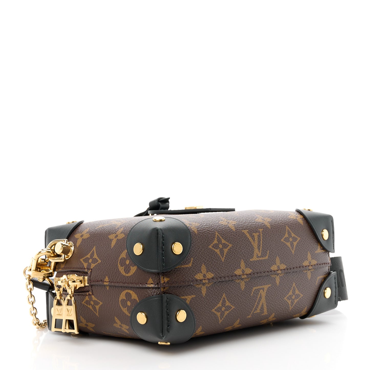 LOUIS VUITTON Monogram Petite Malle Souple Black