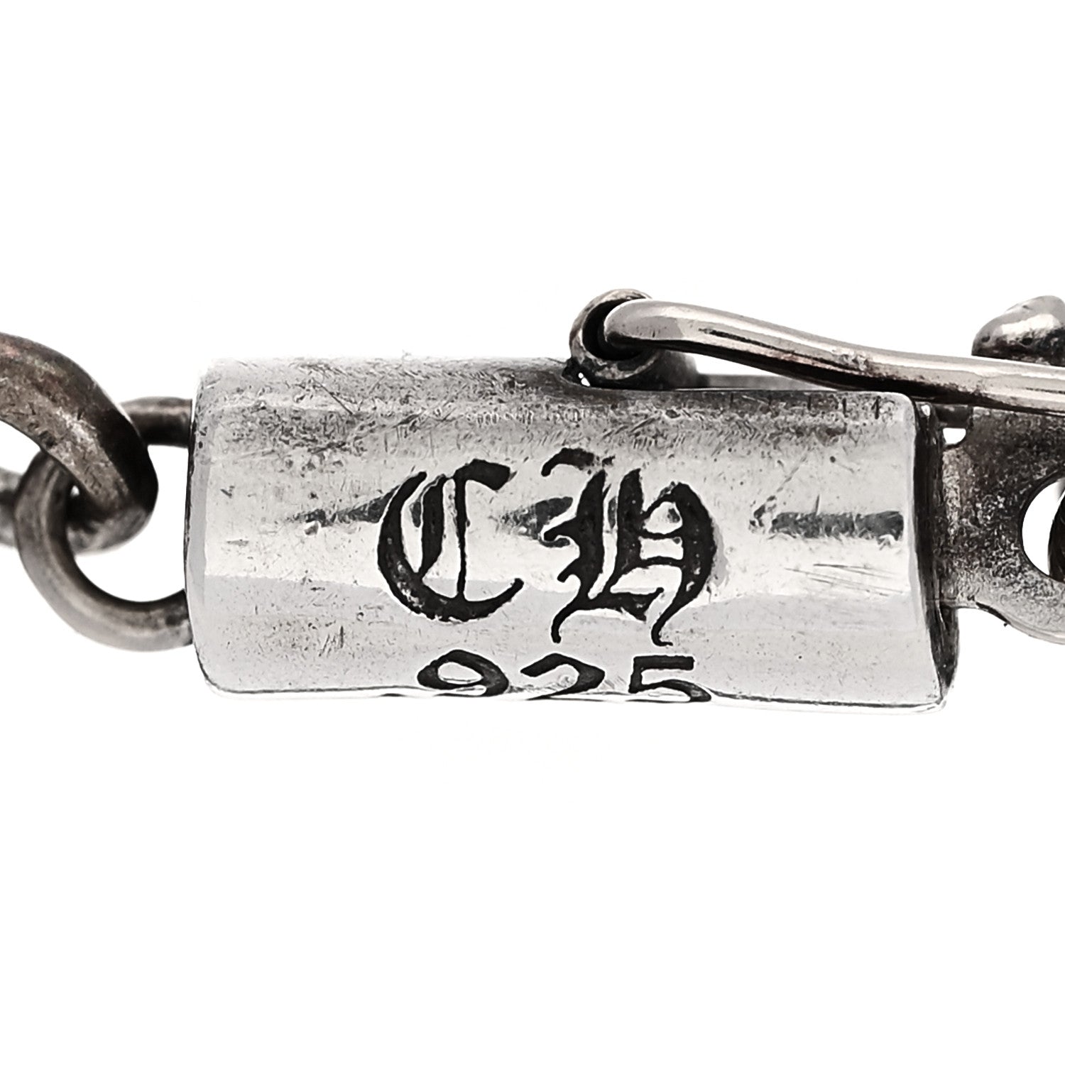 Chrome Hearts Sterling Silver Diamond Cross Bracelet 3 of 4