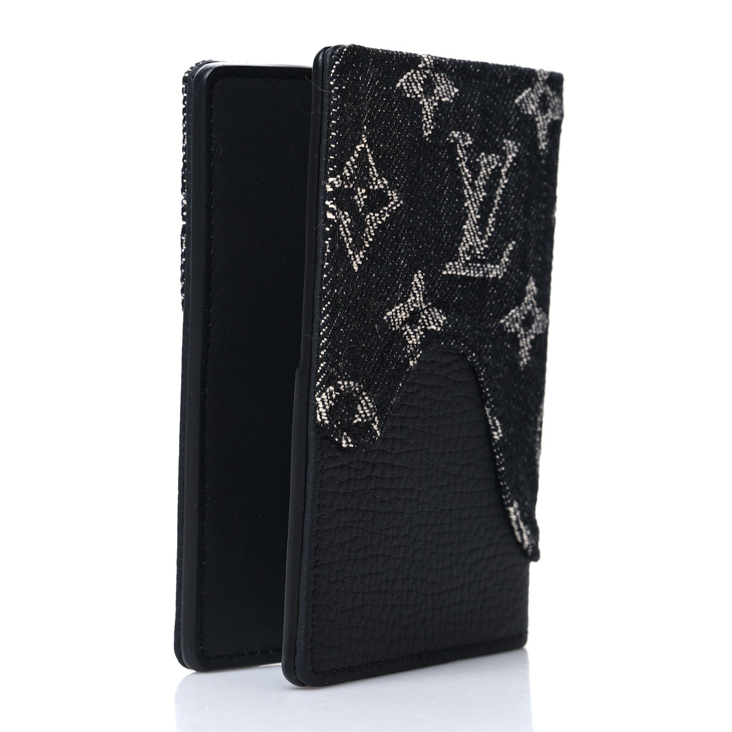 Louis Vuitton X NIGO Taurillon Monogram Denim Drip Pocket Organizer Black 3 of 8