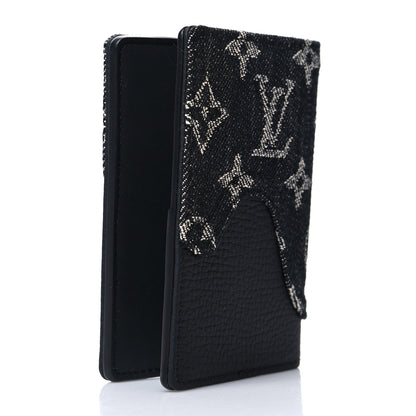 Louis Vuitton X NIGO Taurillon Monogram Denim Drip Pocket Organizer Black 3 of 8