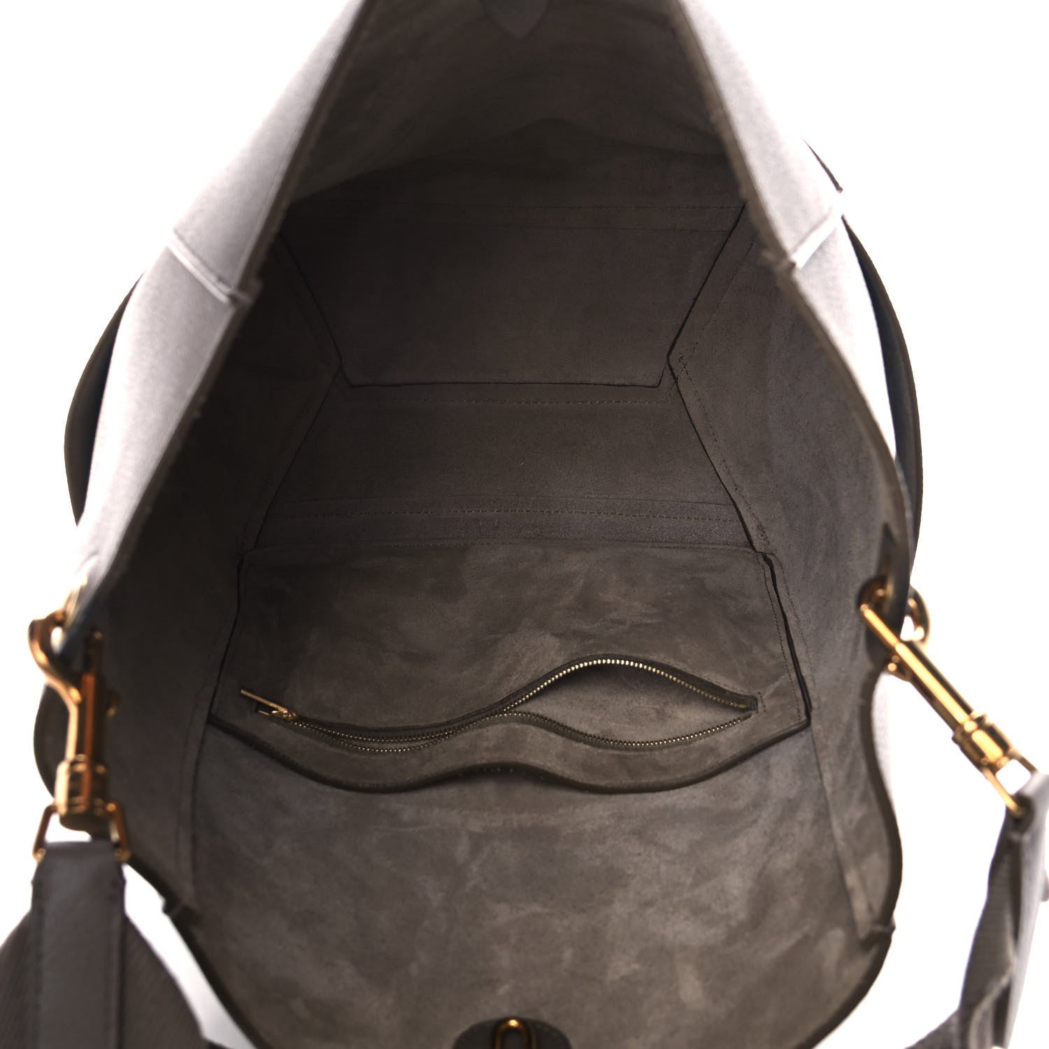 Celine Soft Grained Calfskin Sangle Bucket Bag Taupe 5 of 14