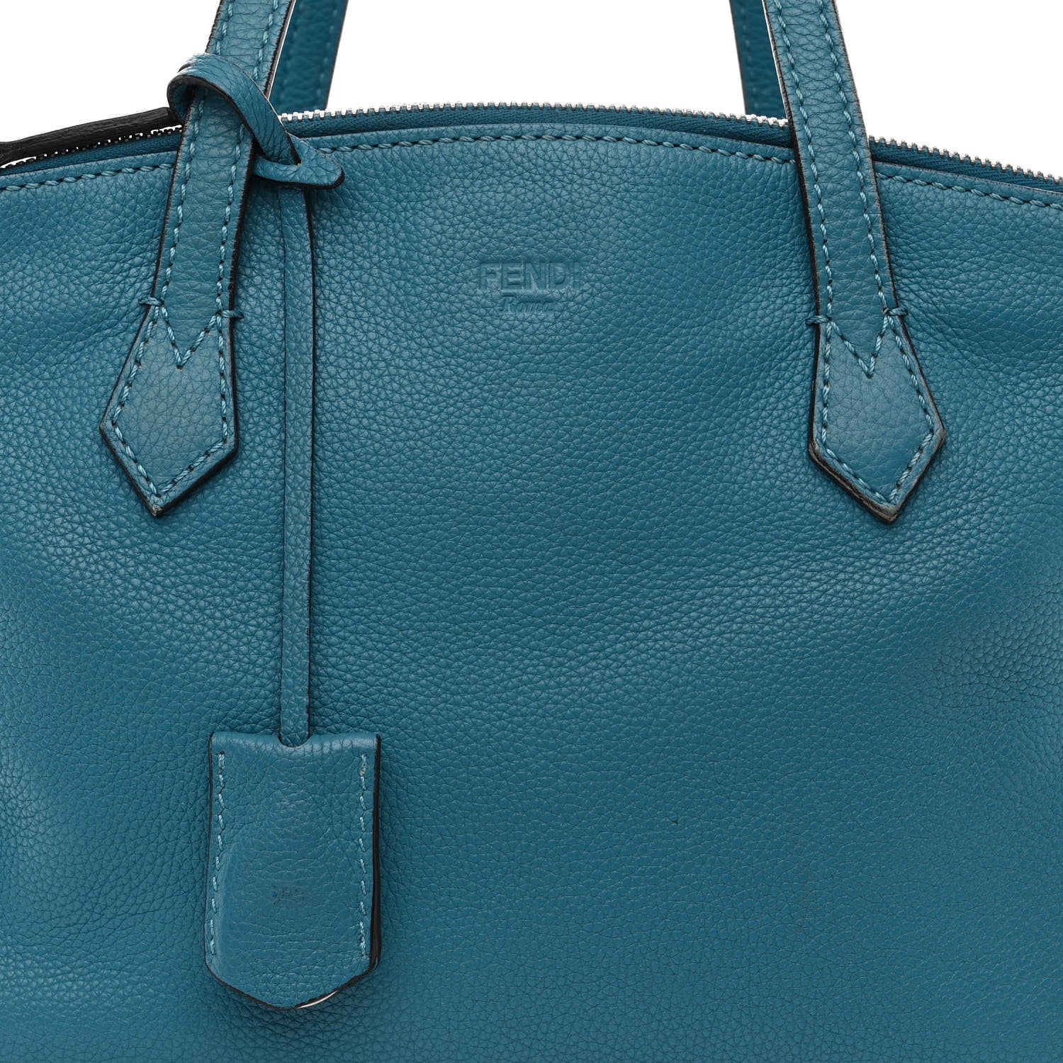 Fendi Vitello Bauletto Blue 10 of 12