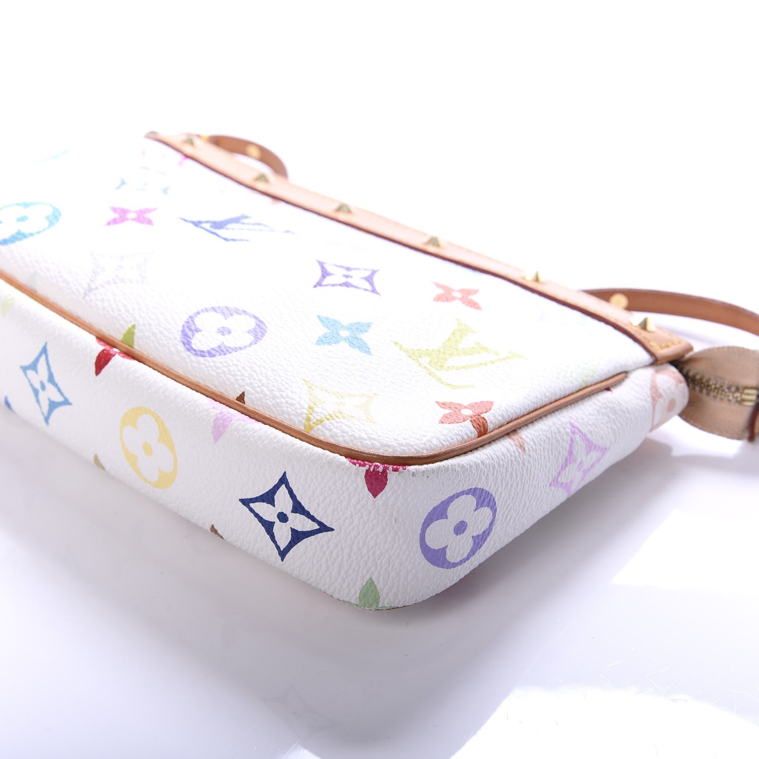 Louis Vuitton Monogram Multicolor Pochette Accessories White 11 of 11