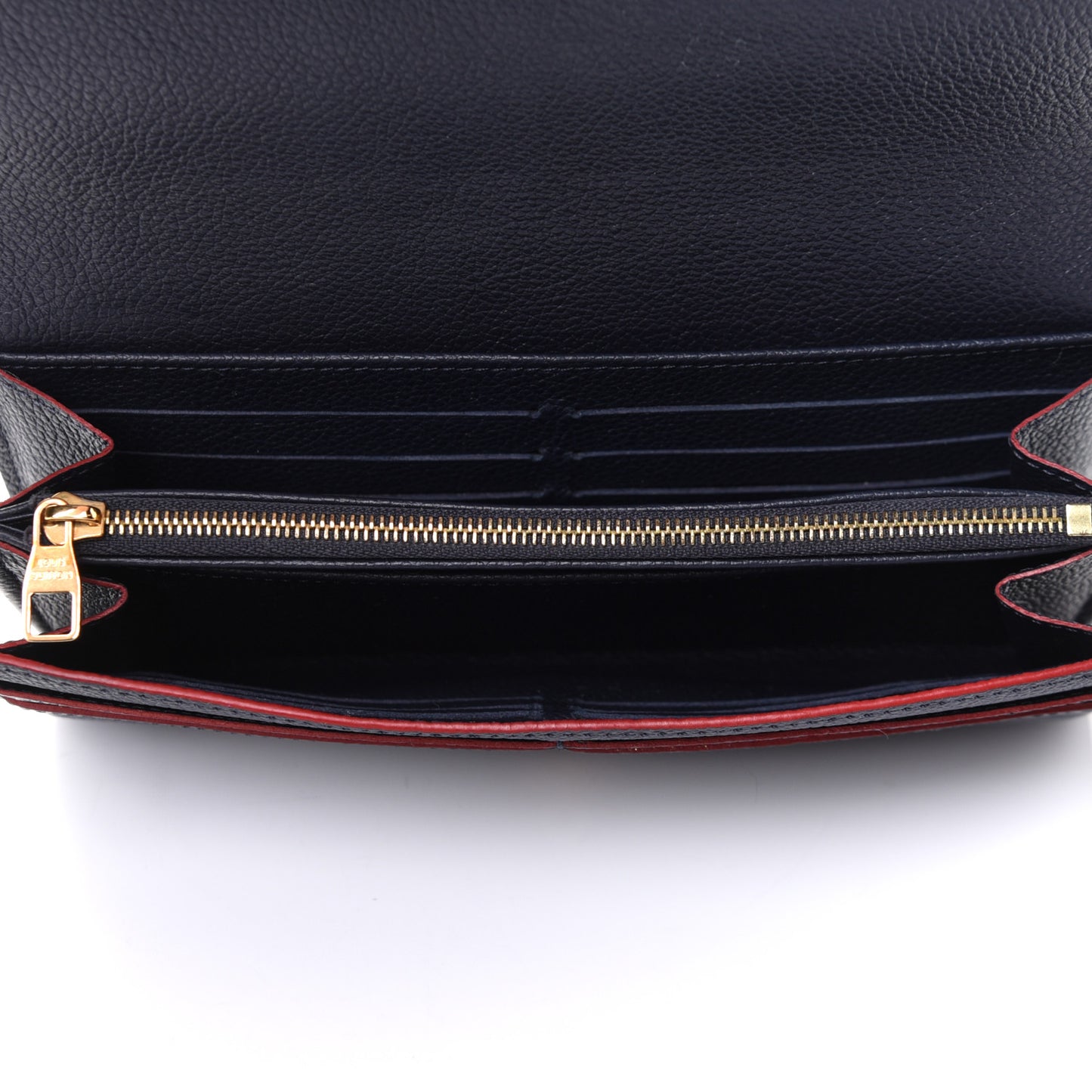 Empreinte Sarah Wallet NM Marine Rouge