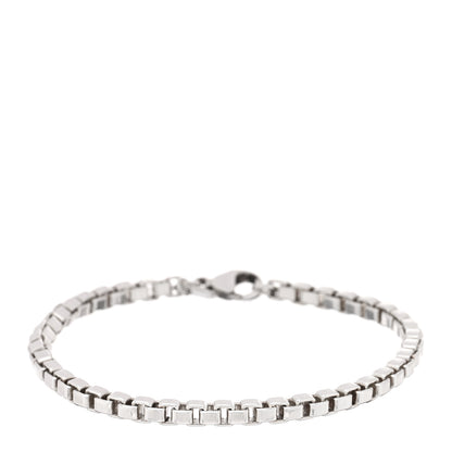 Tiffany Sterling Silver 4mm Venetian Link Bracelet 1 of 3