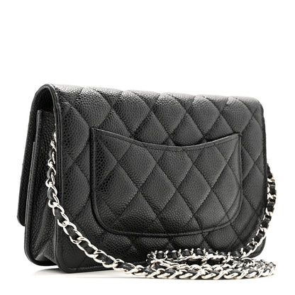Chanel Caviar Quilted Wallet on Chain WOC Black 3 of 12