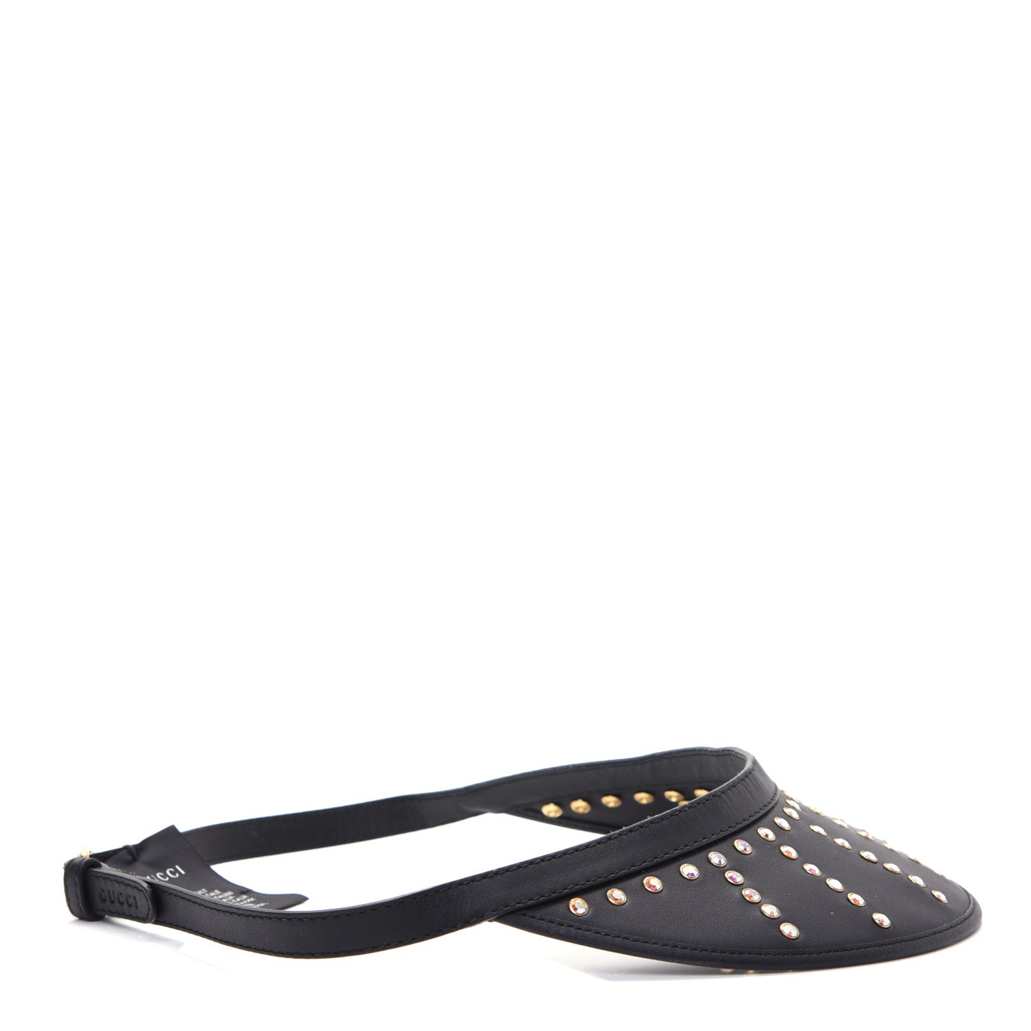 Gucci Lambskin Strass Sun Visor M Black 3 of 8