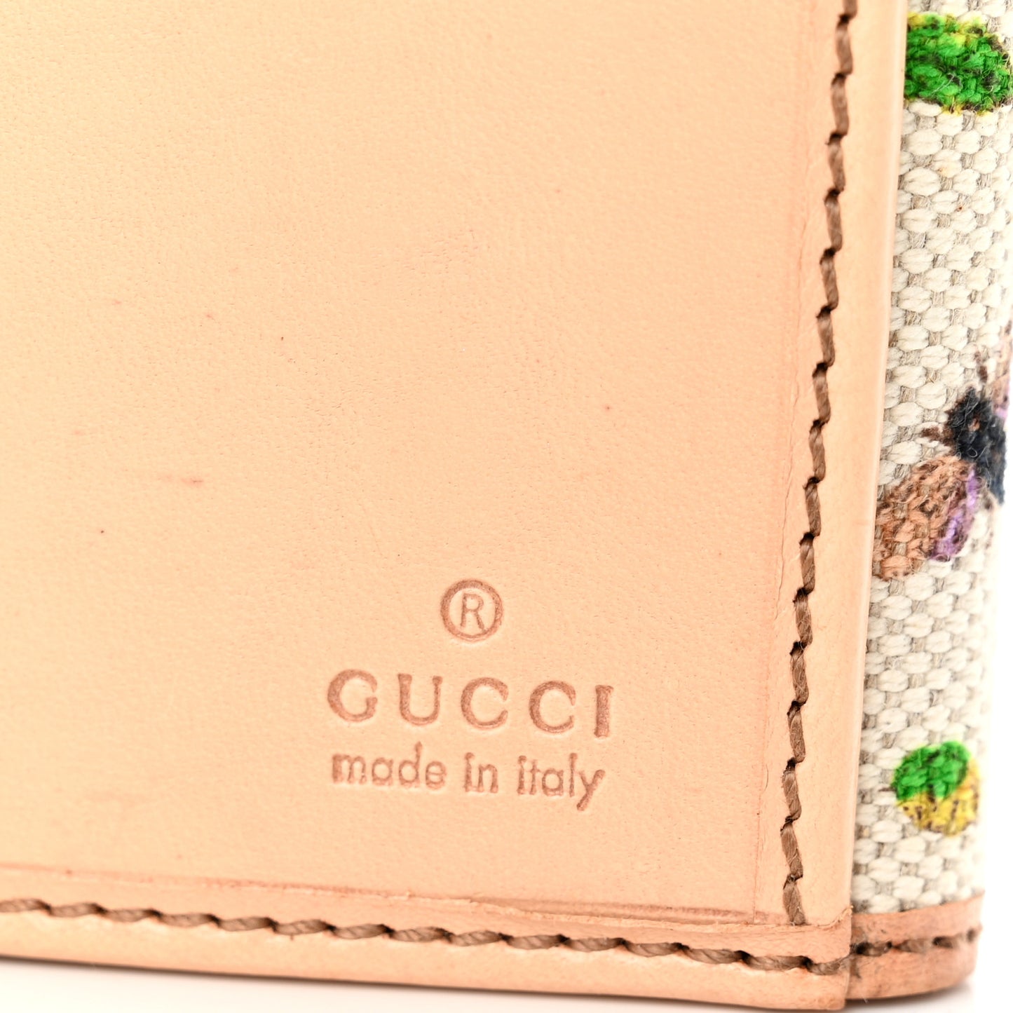 Canvas Floral Flora Hasler Continental Wallet White