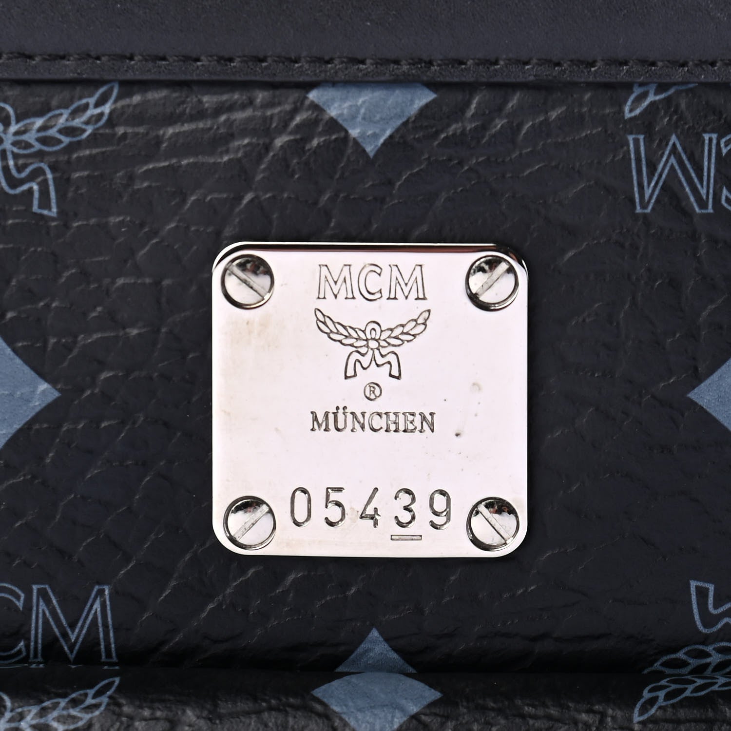 MCM Visetos Calfskin Top Handle Satchel Black 10 of 10