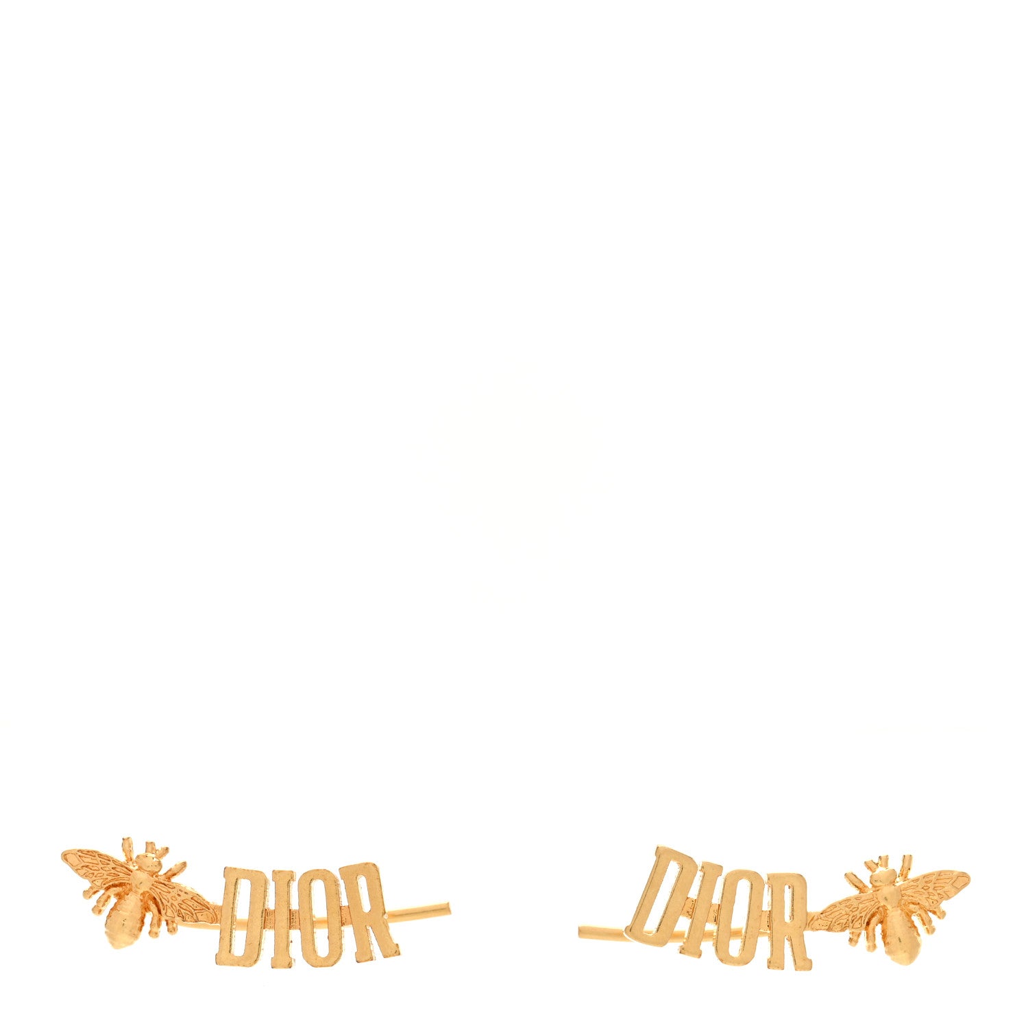Christian Dior J'Adior Bee Earrings Aged Gold 1 of 4