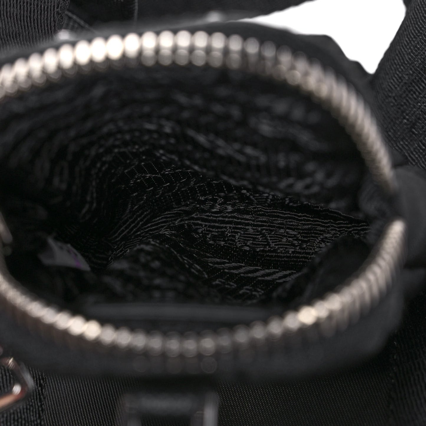 Re-Nylon Saffiano Re-Edition 2000 Double Zip Crossbody Bag Black