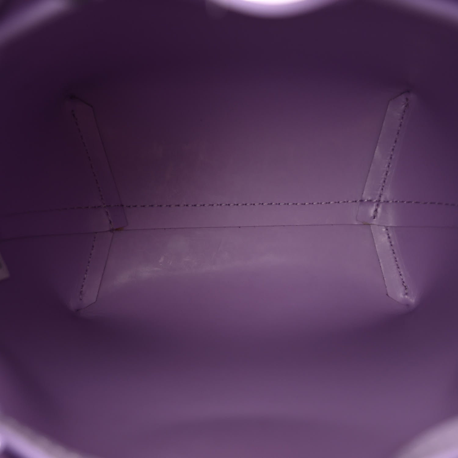 Mansur Gavriel Saffiano Mini Bucket Bag Lavender 5 of 9