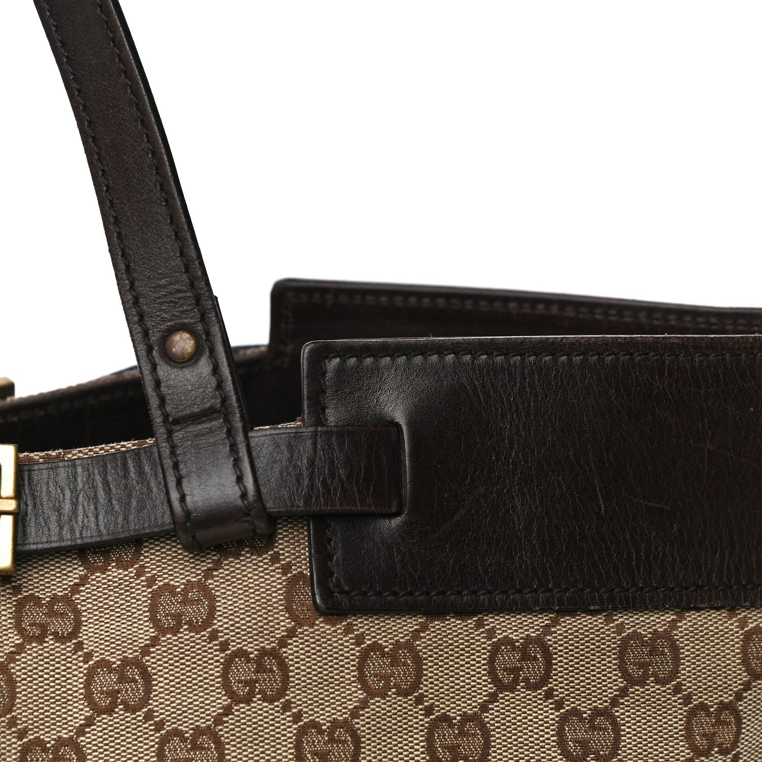 Gucci Monogram Tote Brown 20 of 21