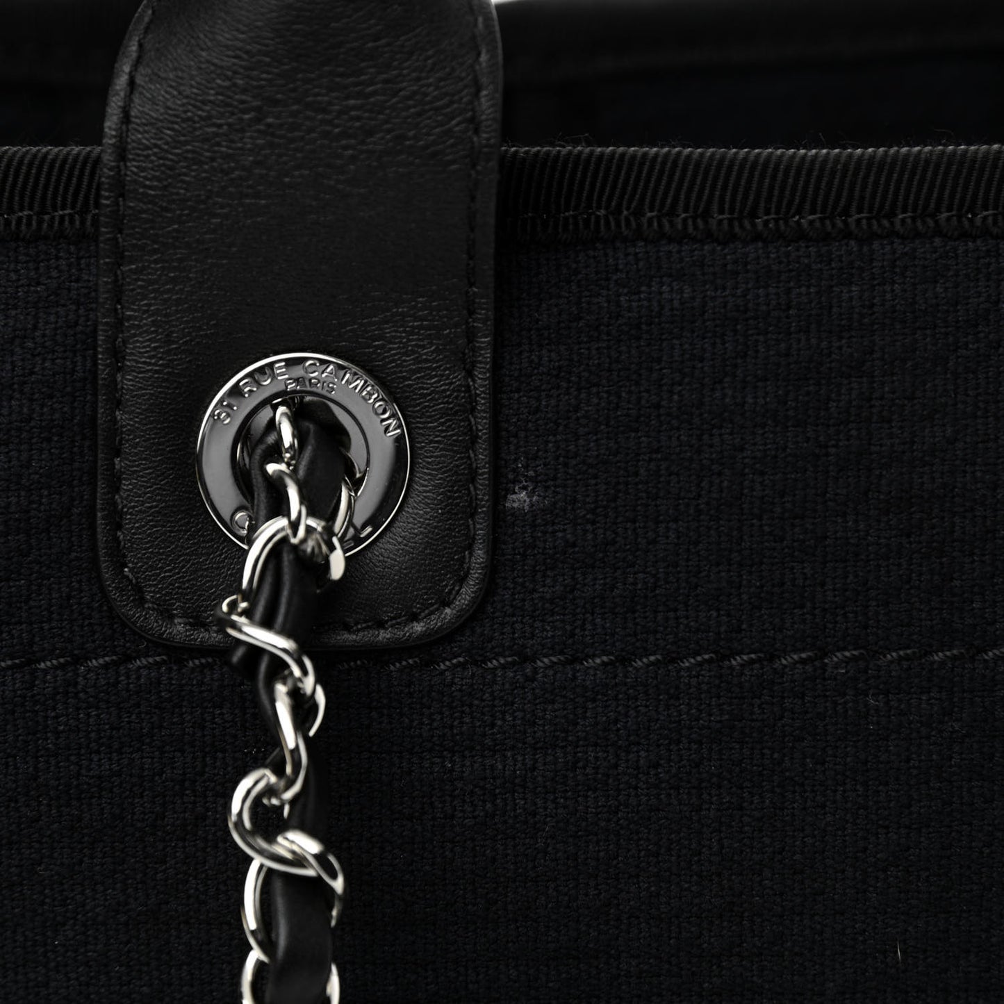 Mixed Fibers Small Deauville Tote Black