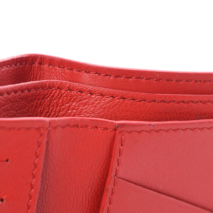 Givenchy Lambskin Logo Emblem Bi-Fold Wallet Red 8 of 8