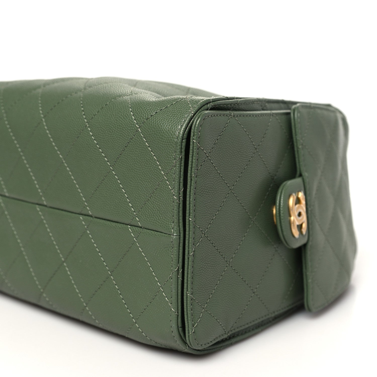 Chanel Caviar Quilted Small Chanel 25 Handbag Khaki 10 of 10