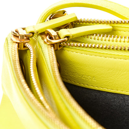 Celine Lambskin Small Trio Crossbody Bag Fluo Yellow 8 of 15