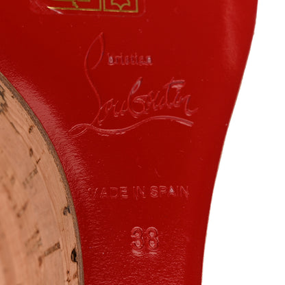 Christian Louboutin Suede Cork Reine De Liege 120 Wedges 38 Pinup 7 of 9