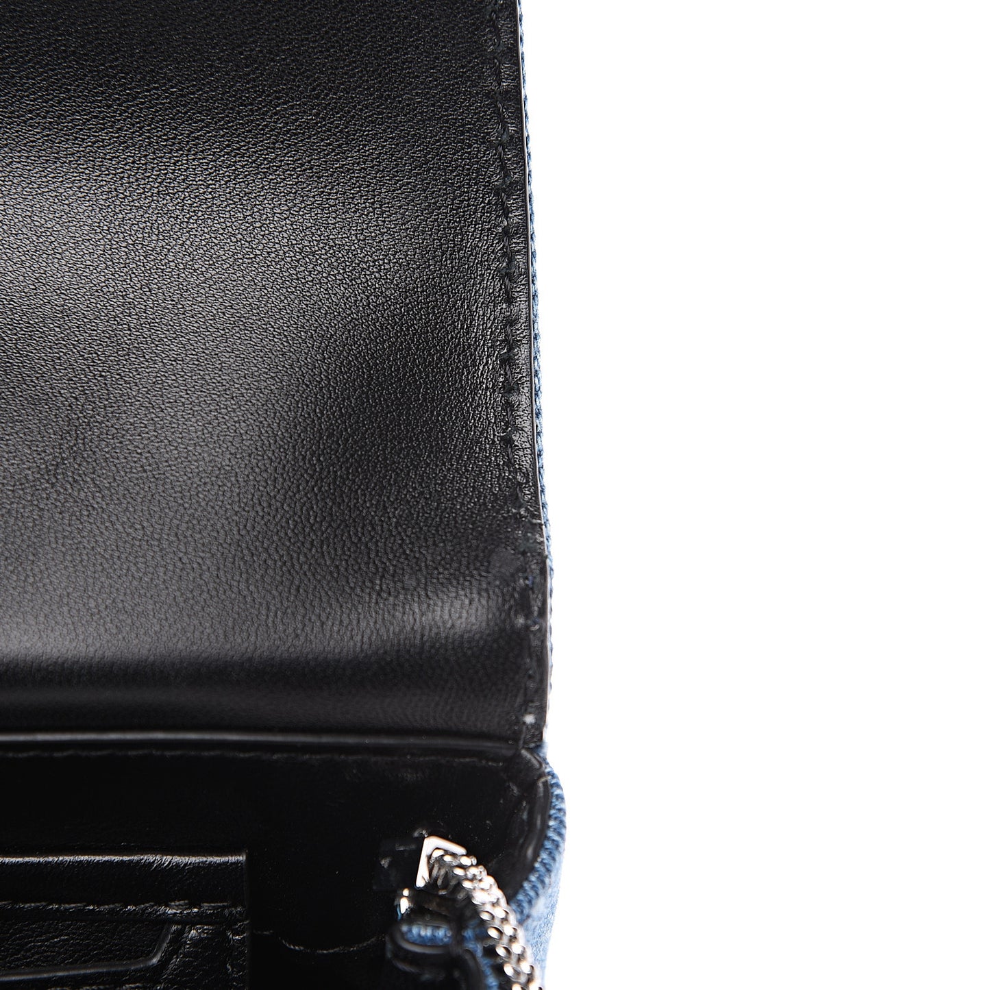 3.1 Denim Alix Soft Flap Clutch Washed Indigo